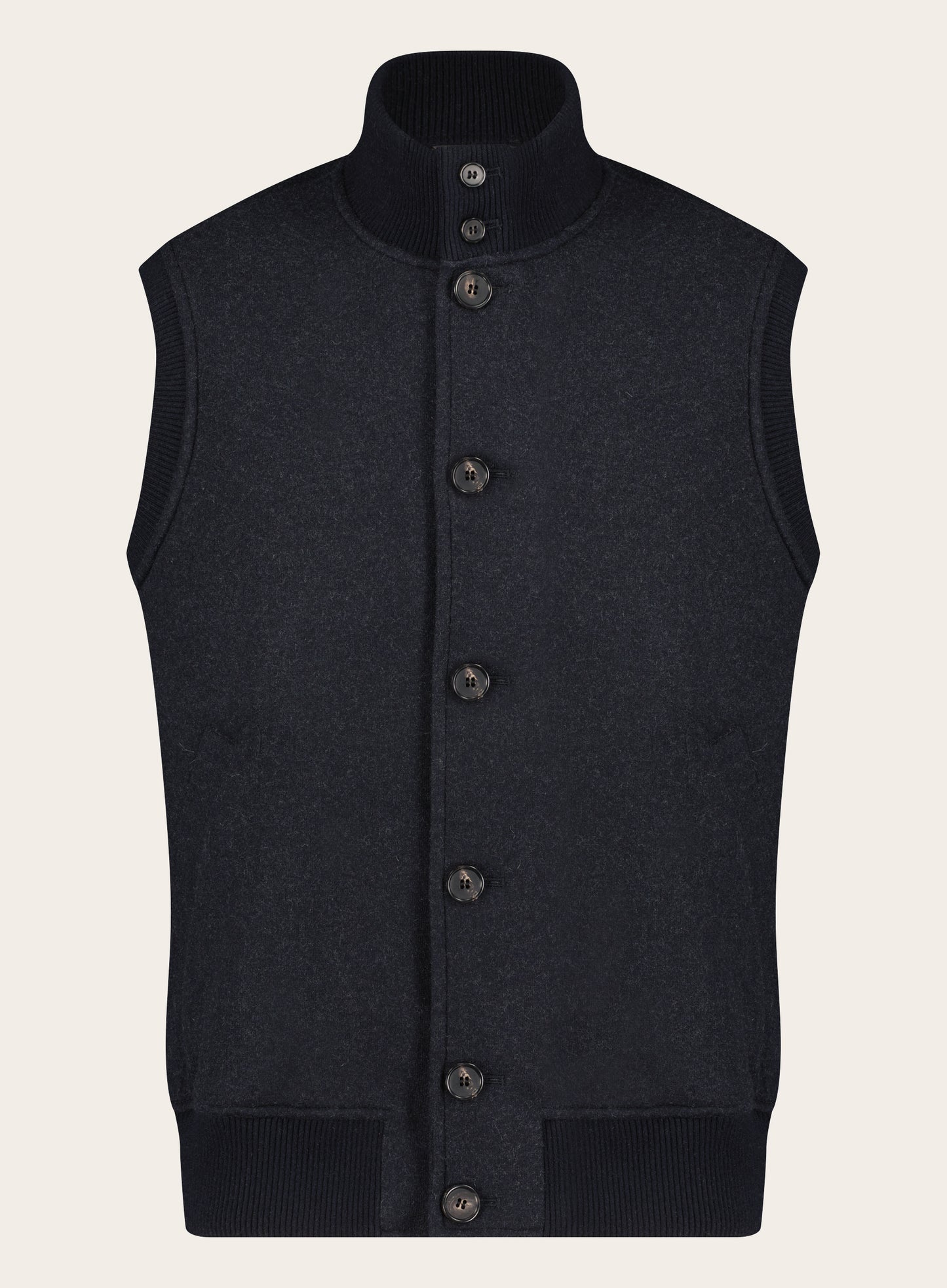 Regular-fit Carry bodywarmer van cashmere | Blauw