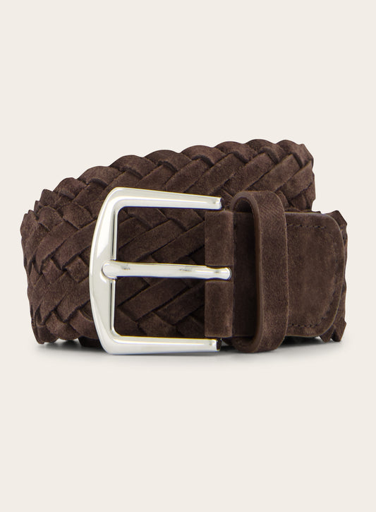 La Bottega del Calzolaio Handgemaakte suède riem voor heren Made La Bottega del Calzolaio Handgemaakte suède riem voor heren Made