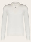 Half-zip trui van wol | Wit