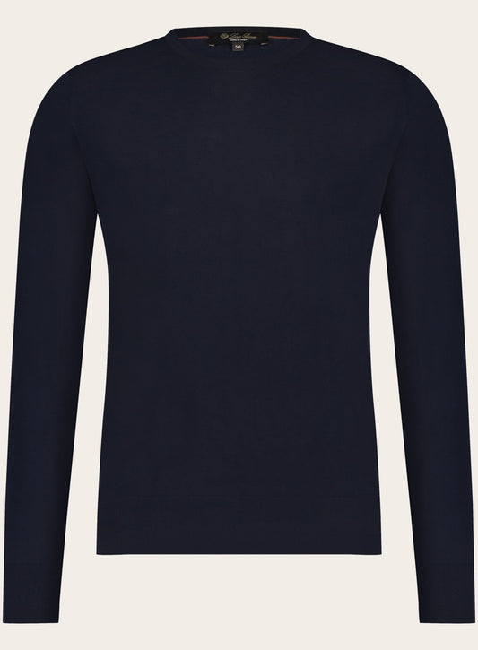 Crewneck van wol | Blauw