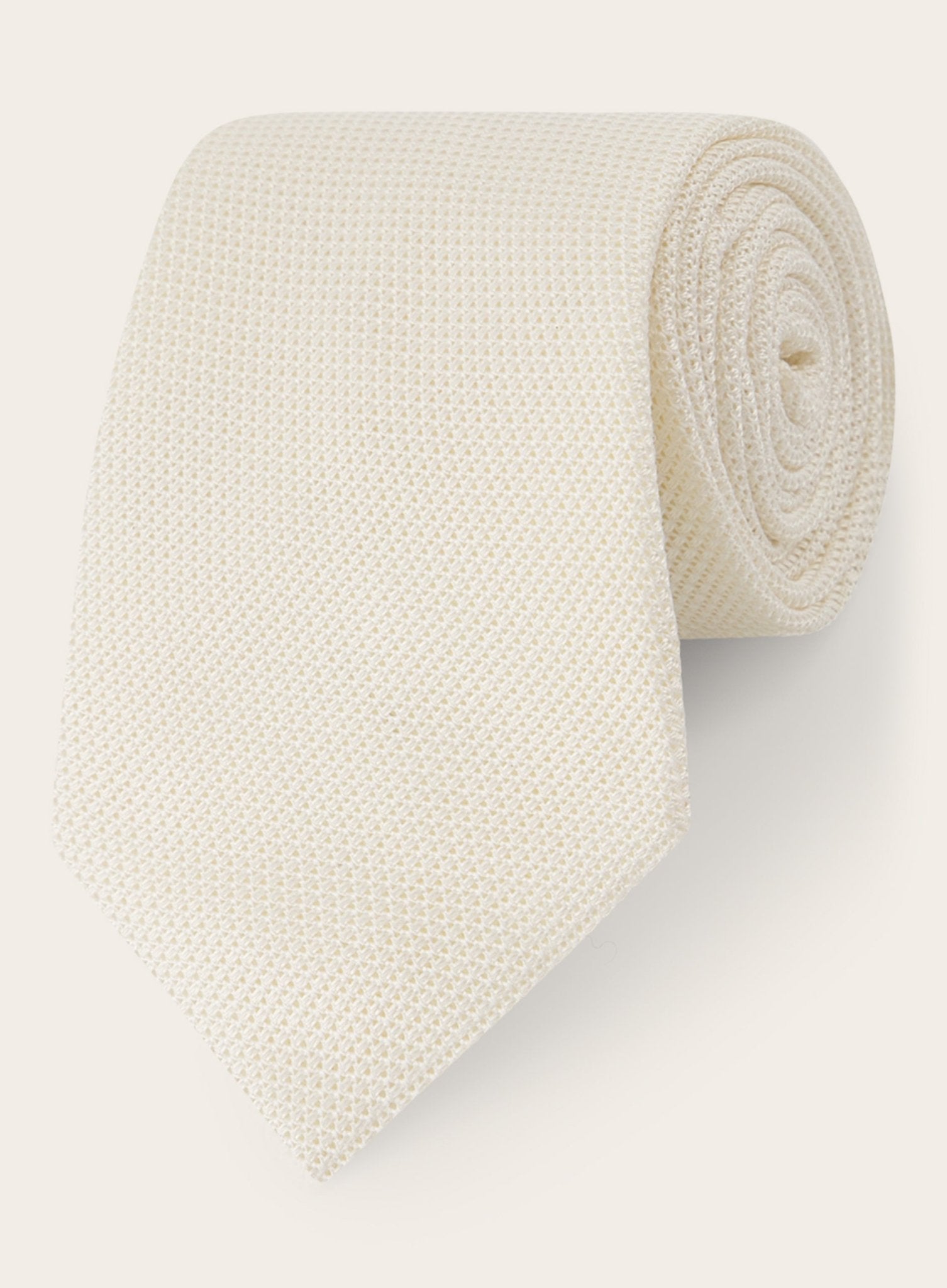 Granadine stropdas van zijde | Wit