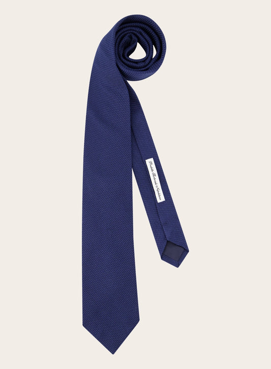 Granadine stropdas van zijde | BLUE NAVY