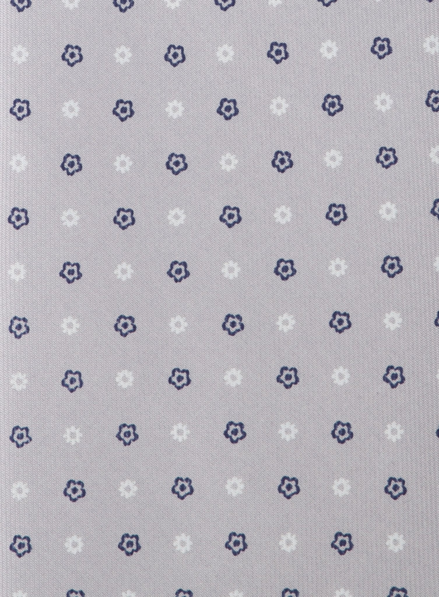 Classic stropdas met print van zijde | Grijs
