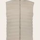 Bodywarmer met opstaande kraag | Beige 