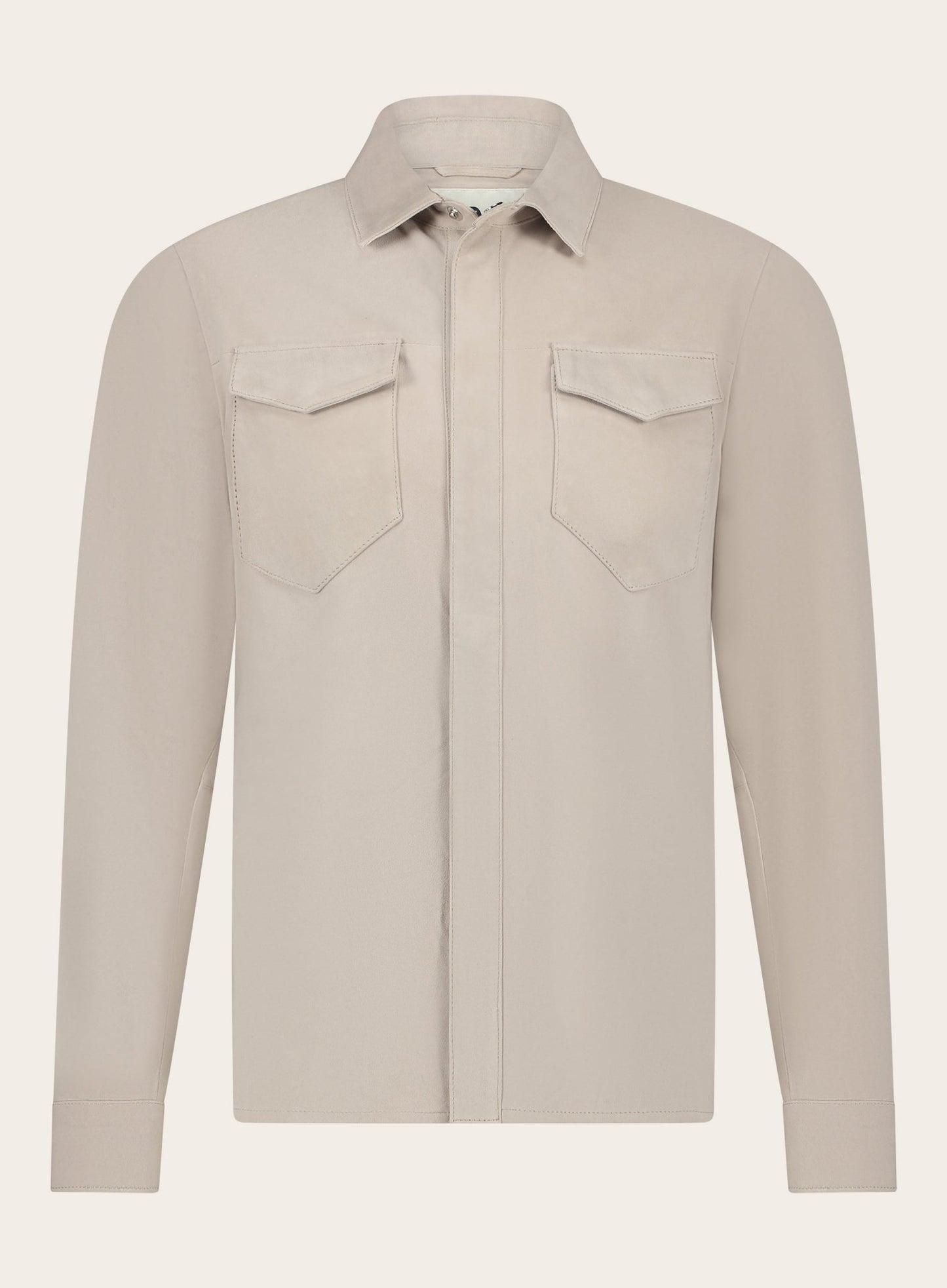 Robert overshirt van suède | Beige