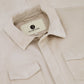 Robert overshirt van suède | Beige