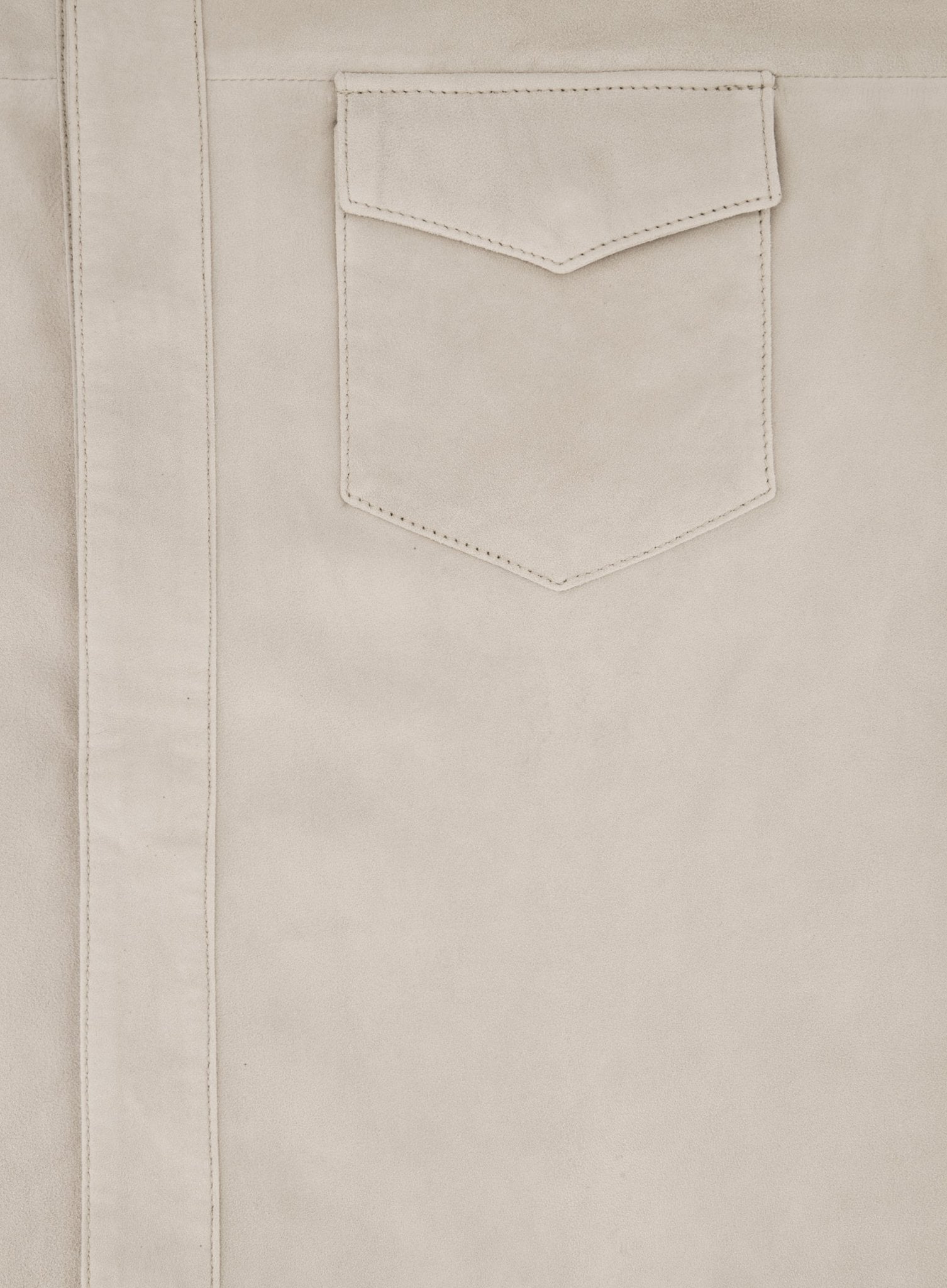 Robert overshirt van suède | Beige