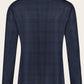 Handgemaakt glencheck jasje van cashmere | BLUE NAVY