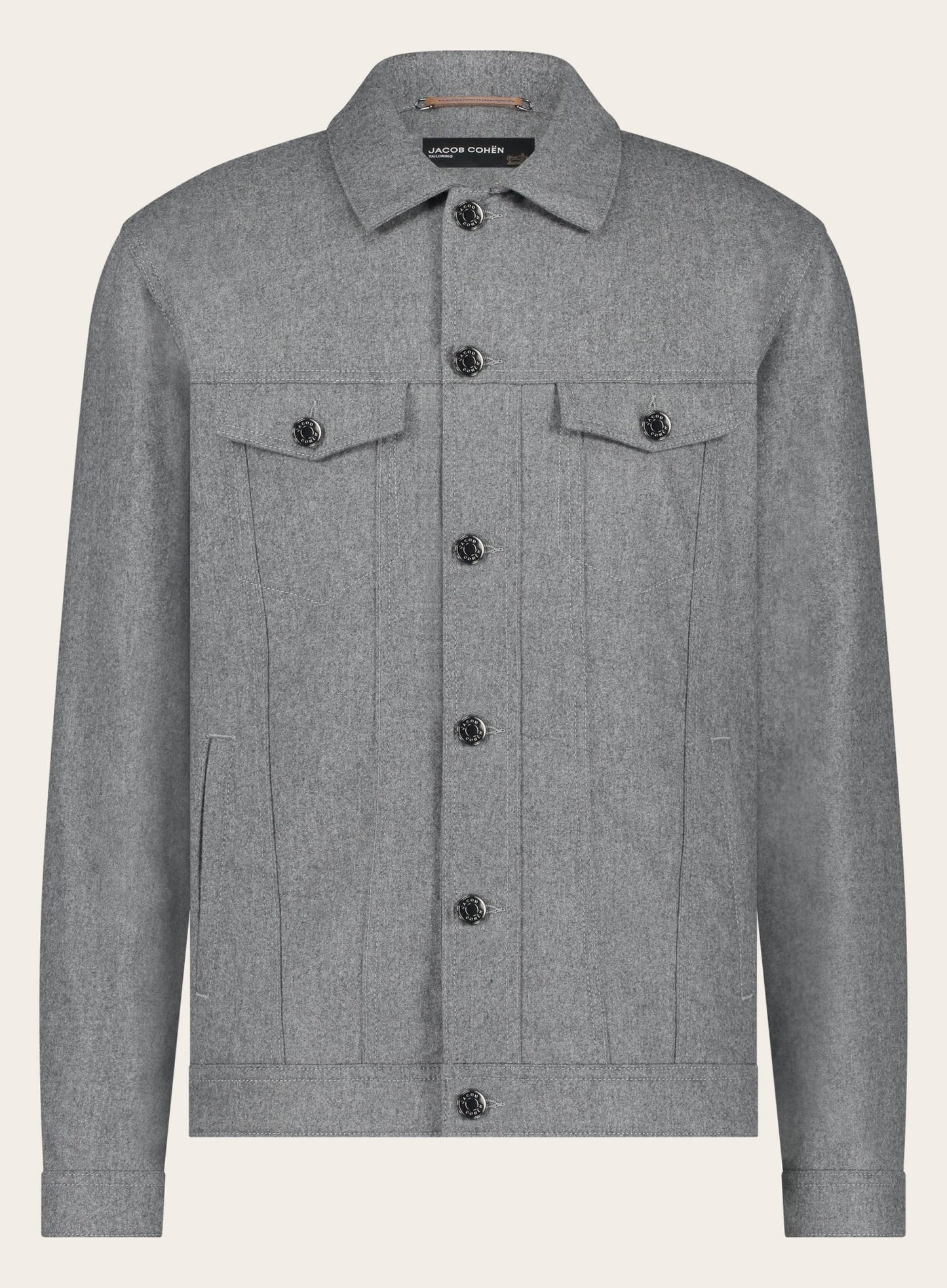 Overshirt van wol | Grijs 