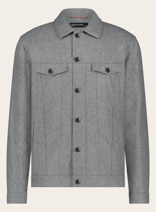 Overshirt van wol | Grijs 