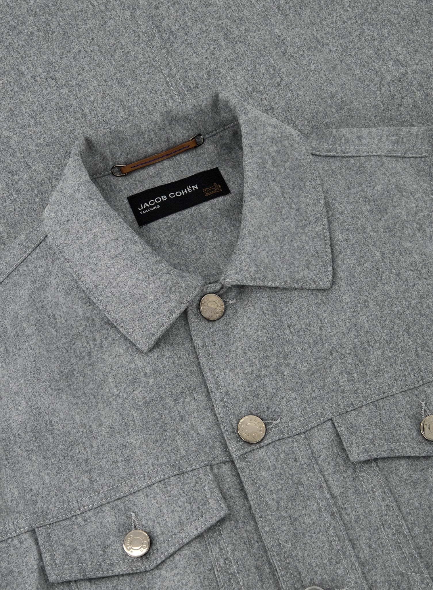 Overshirt van wol | Grijs 