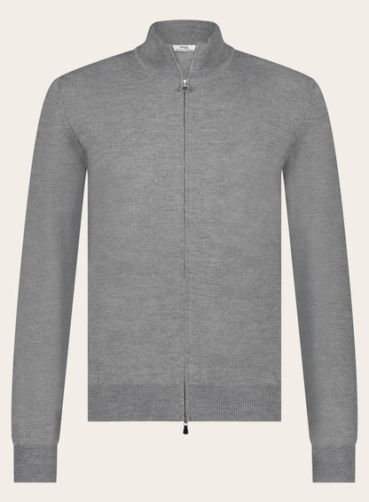 Ritsvest van wol | L.Grijs