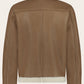 Shearling bomber van leer | Camel