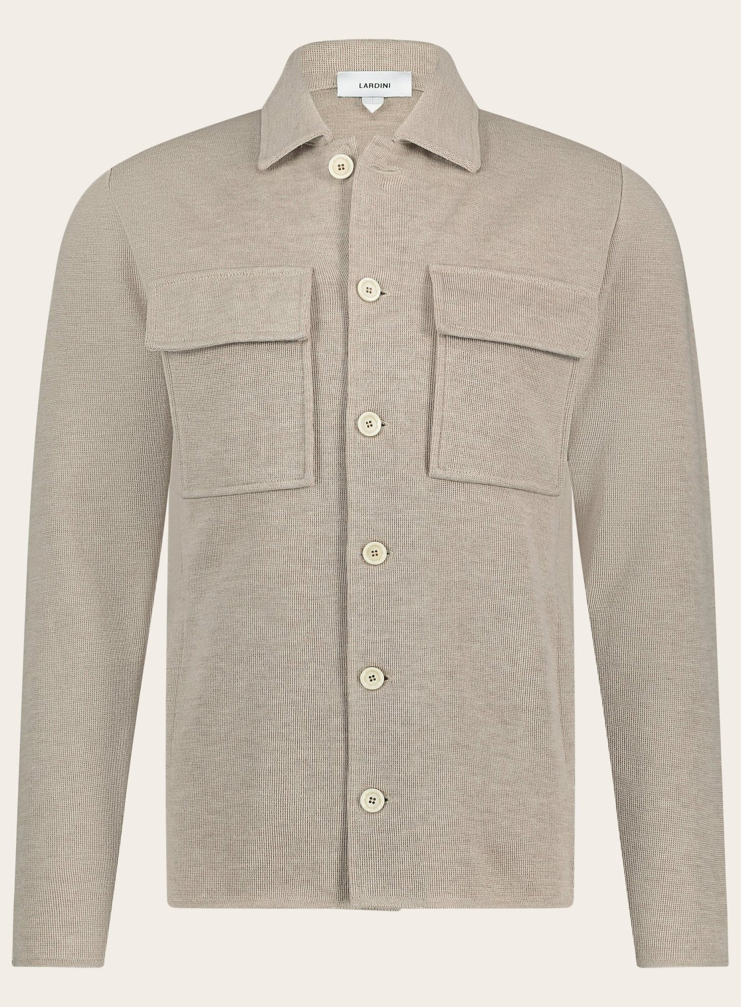 Overshirt van wol | Beige