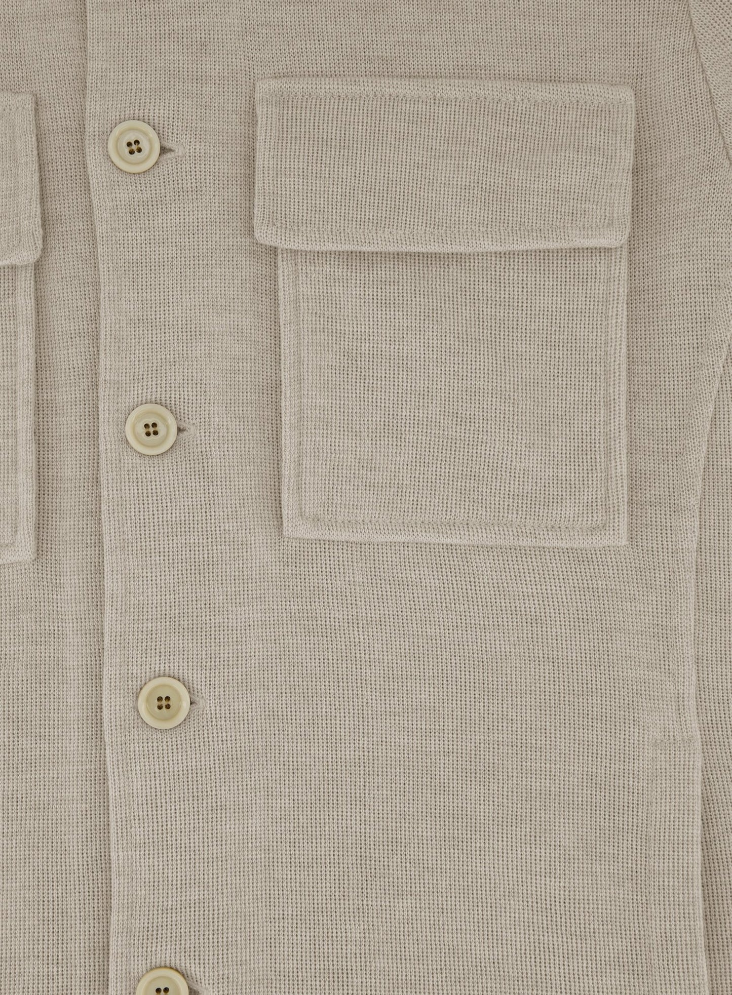 Overshirt van wol | Beige