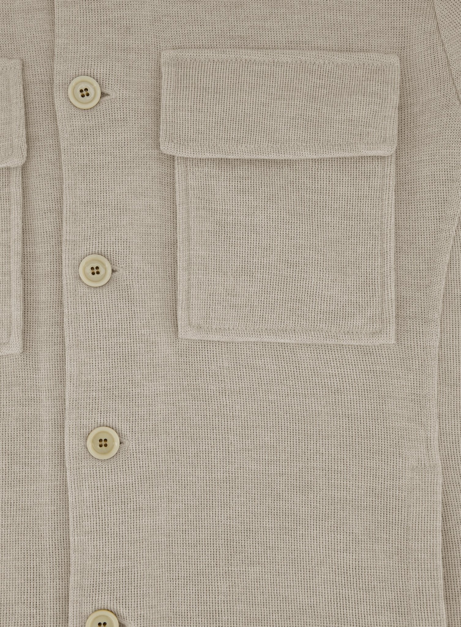 Overshirt van wol | Beige