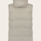 Gewatteerde bodywarmer van cashmere | L.BEIGE 