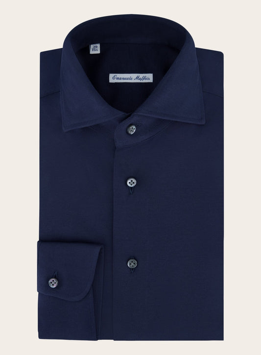 Regular-fit shirt van katoen | BLUE NAVY