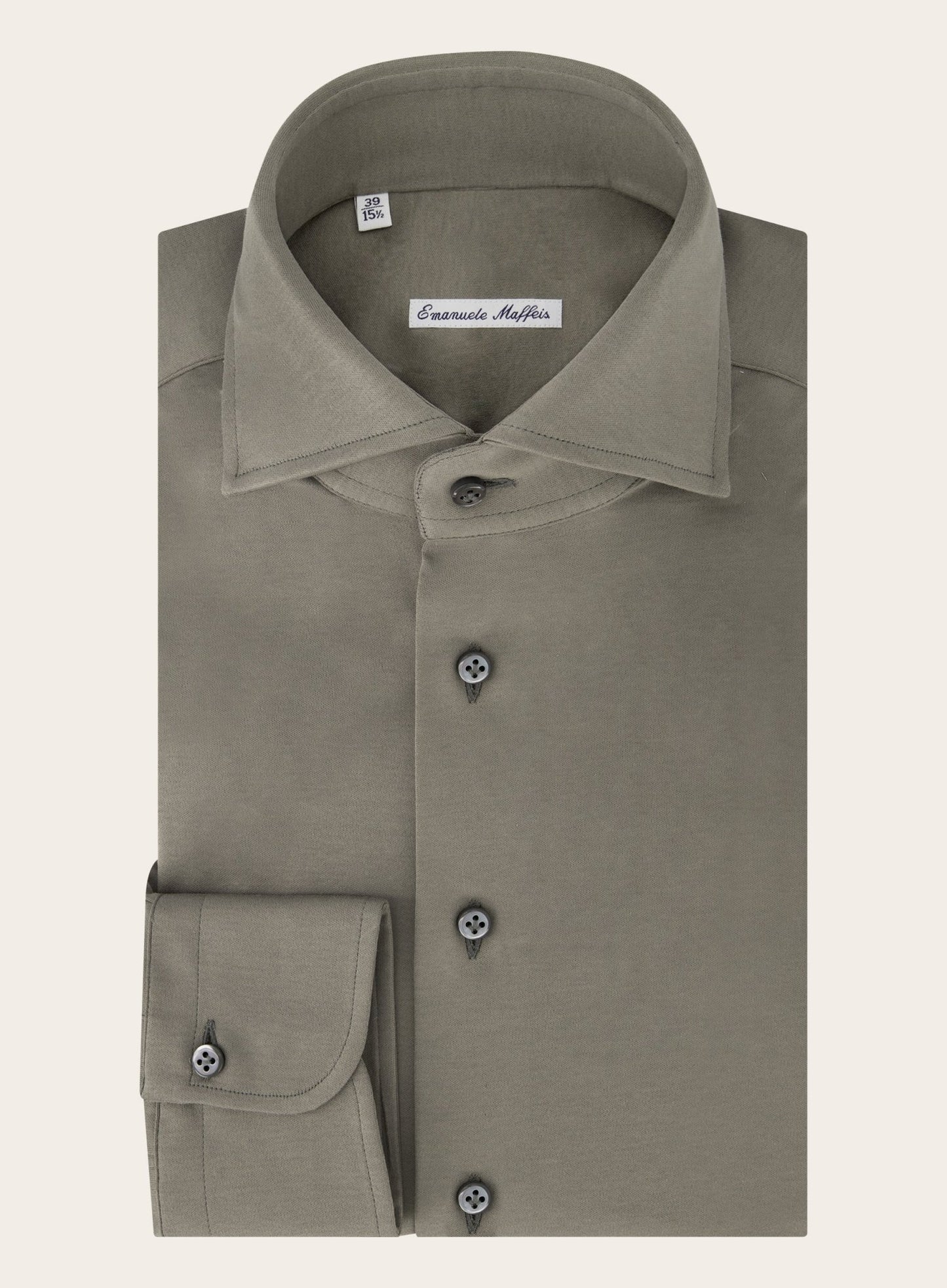 Regular-fit shirt van katoen | TAUPE 