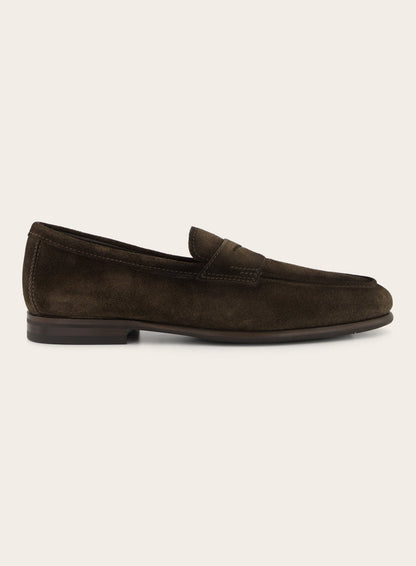 Carlos penny loafers van suède | D.Bruin