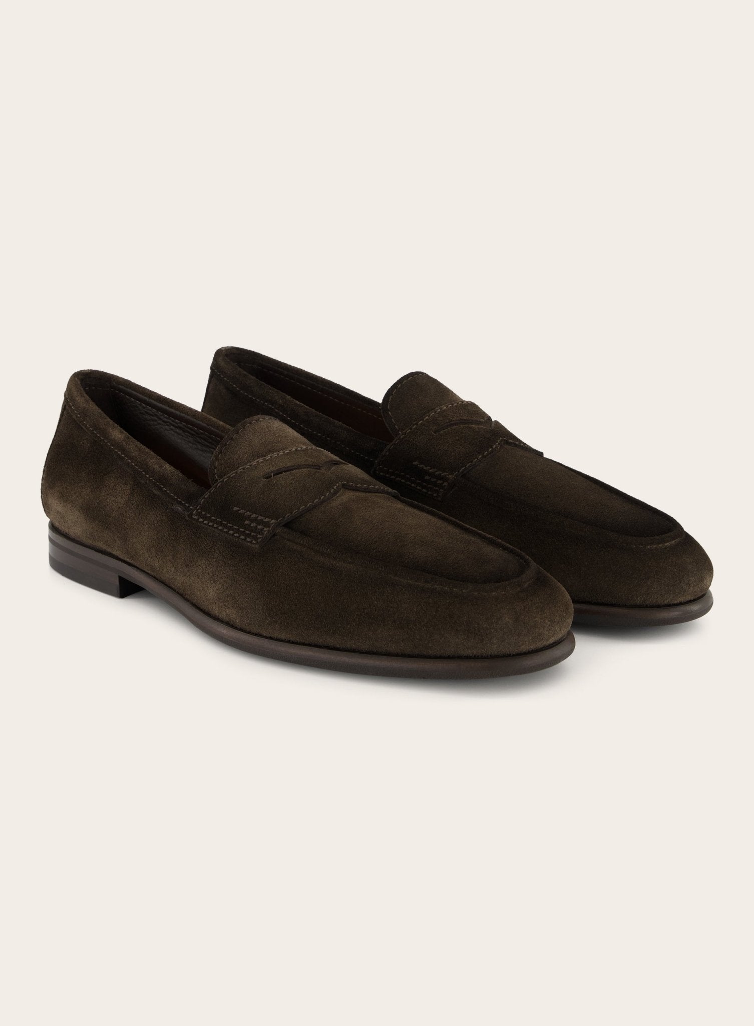 Carlos penny loafers van suède | D.Bruin