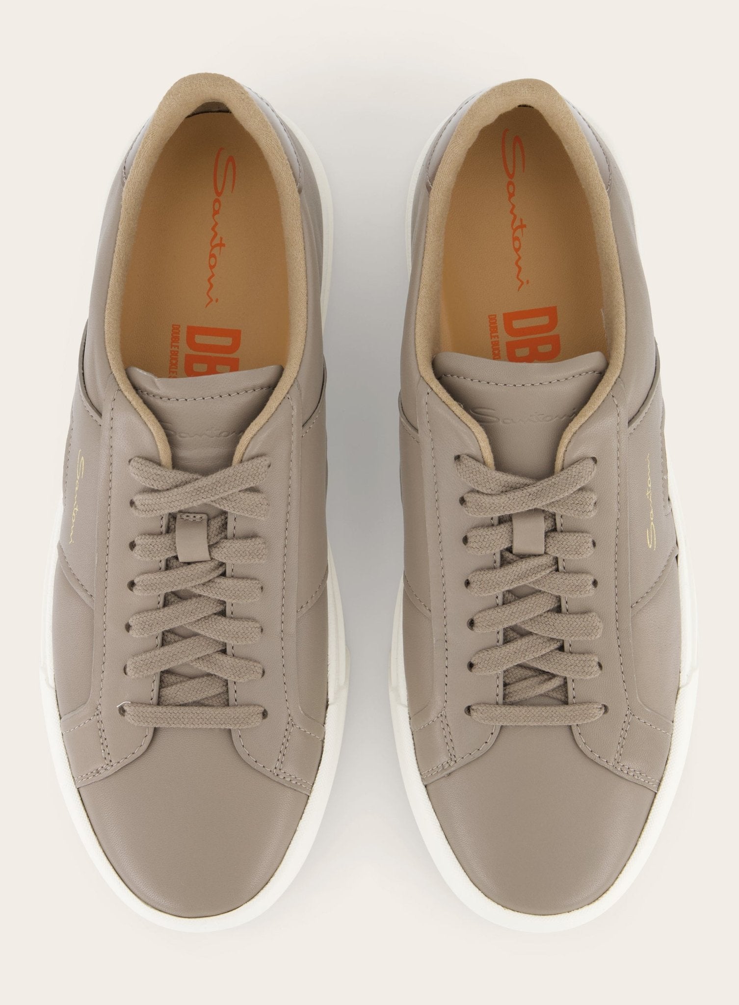 Gloria sneakers van leer | TAUPE