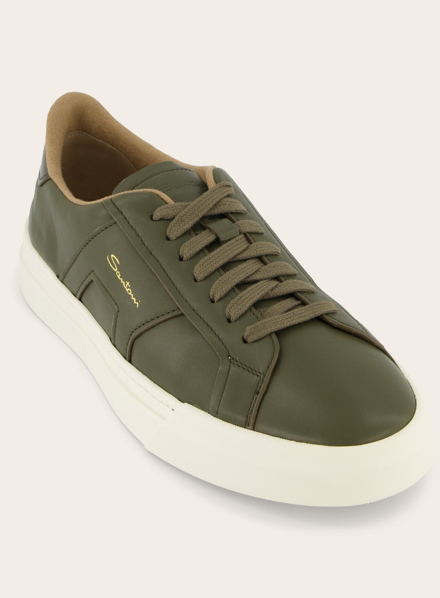 Gloria sneakers van leer | Groen