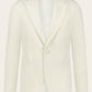 Slim-fit jasje van velours | Wit