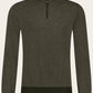 Classic half-zip van babycashmere | Groen 