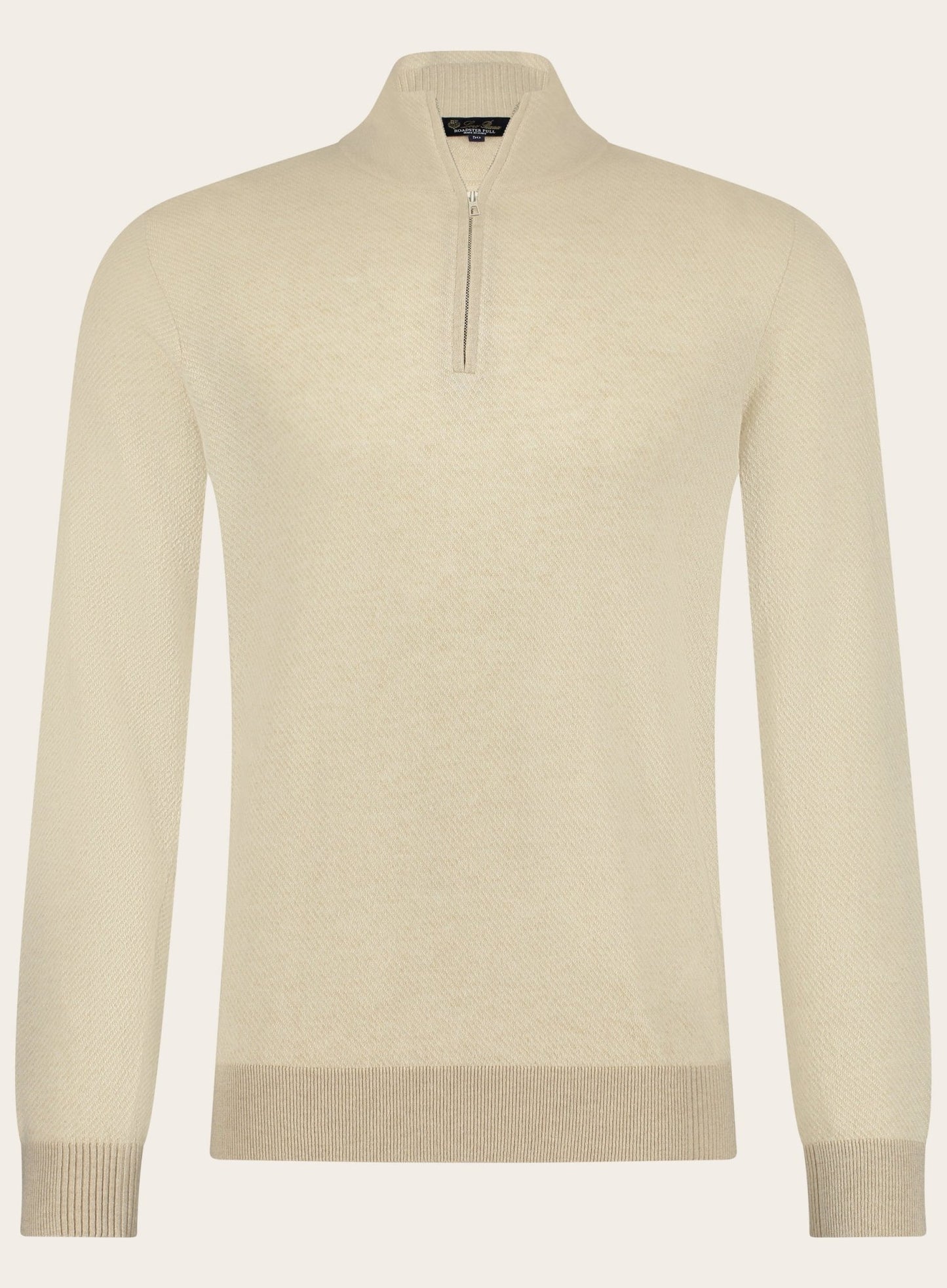 Classic half-zip van babycashmere | Beige