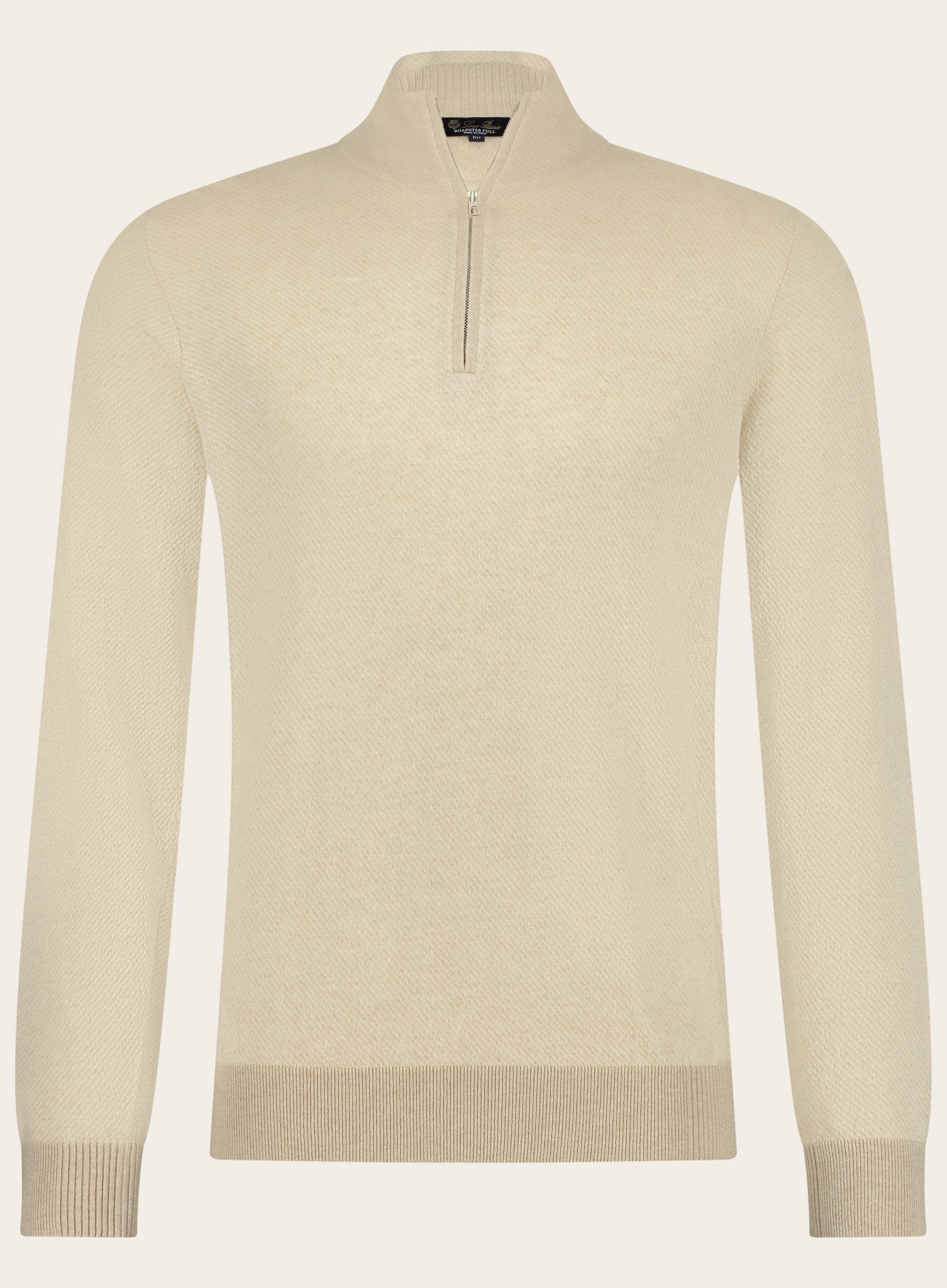 Classic half-zip van babycashmere | Beige