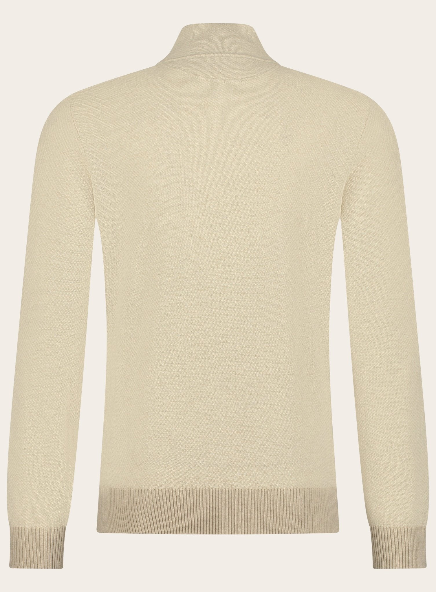 Classic half-zip van babycashmere | Beige