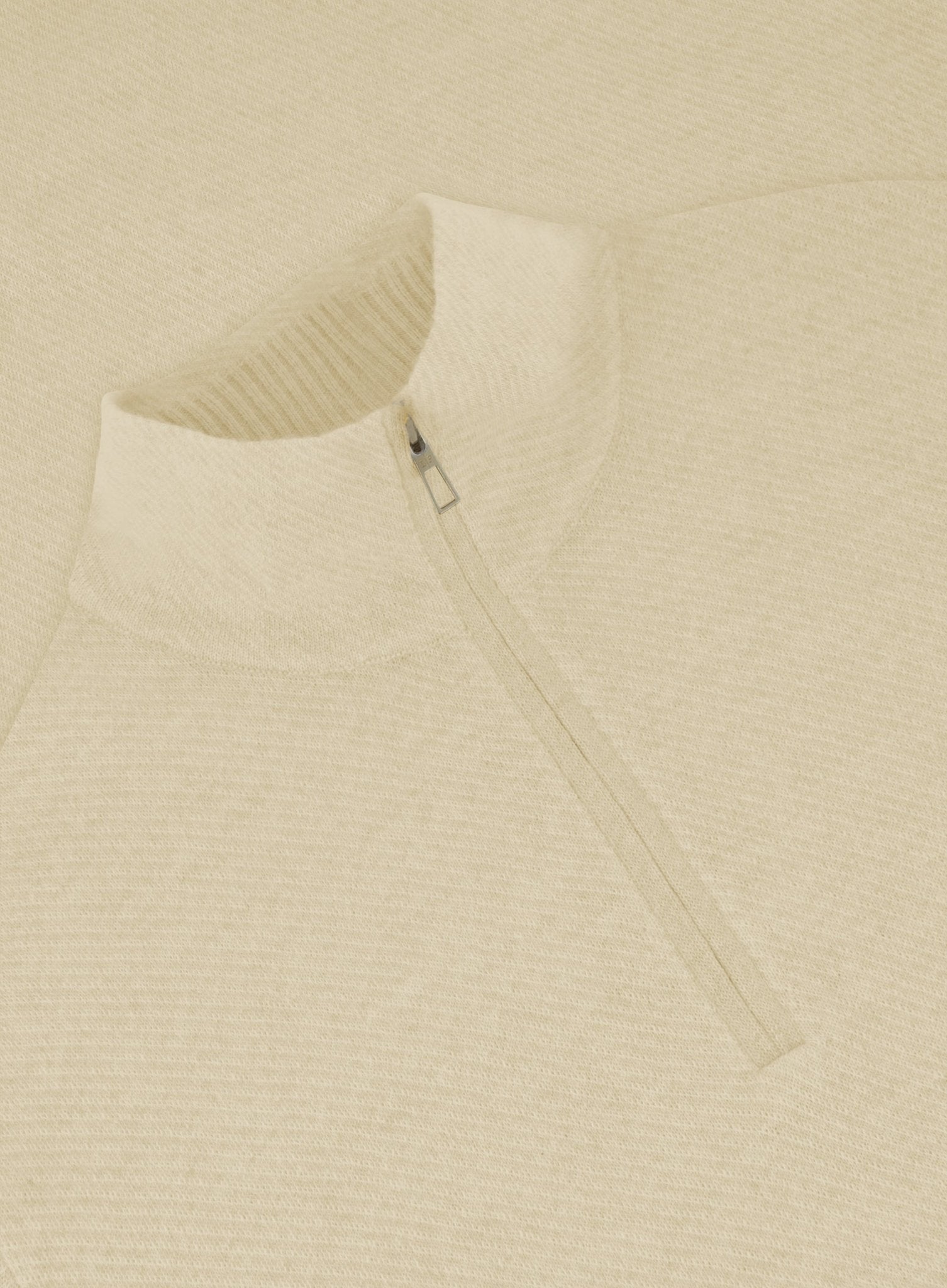 Classic half-zip van babycashmere | Beige