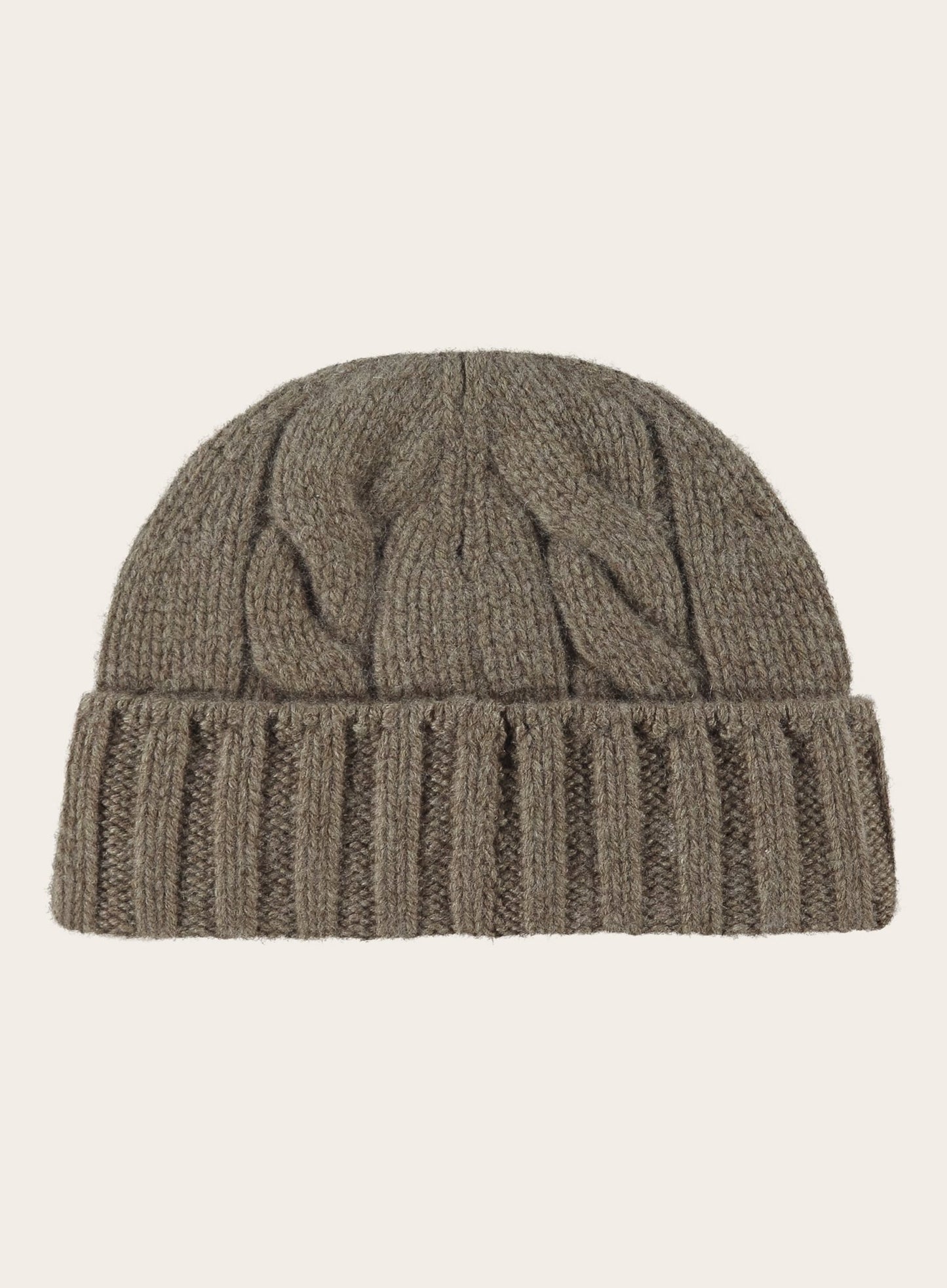 Napier Beanie van babycashmere - TAUPE