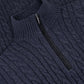 Treccia Jumper van babycashmere | D.blauw 