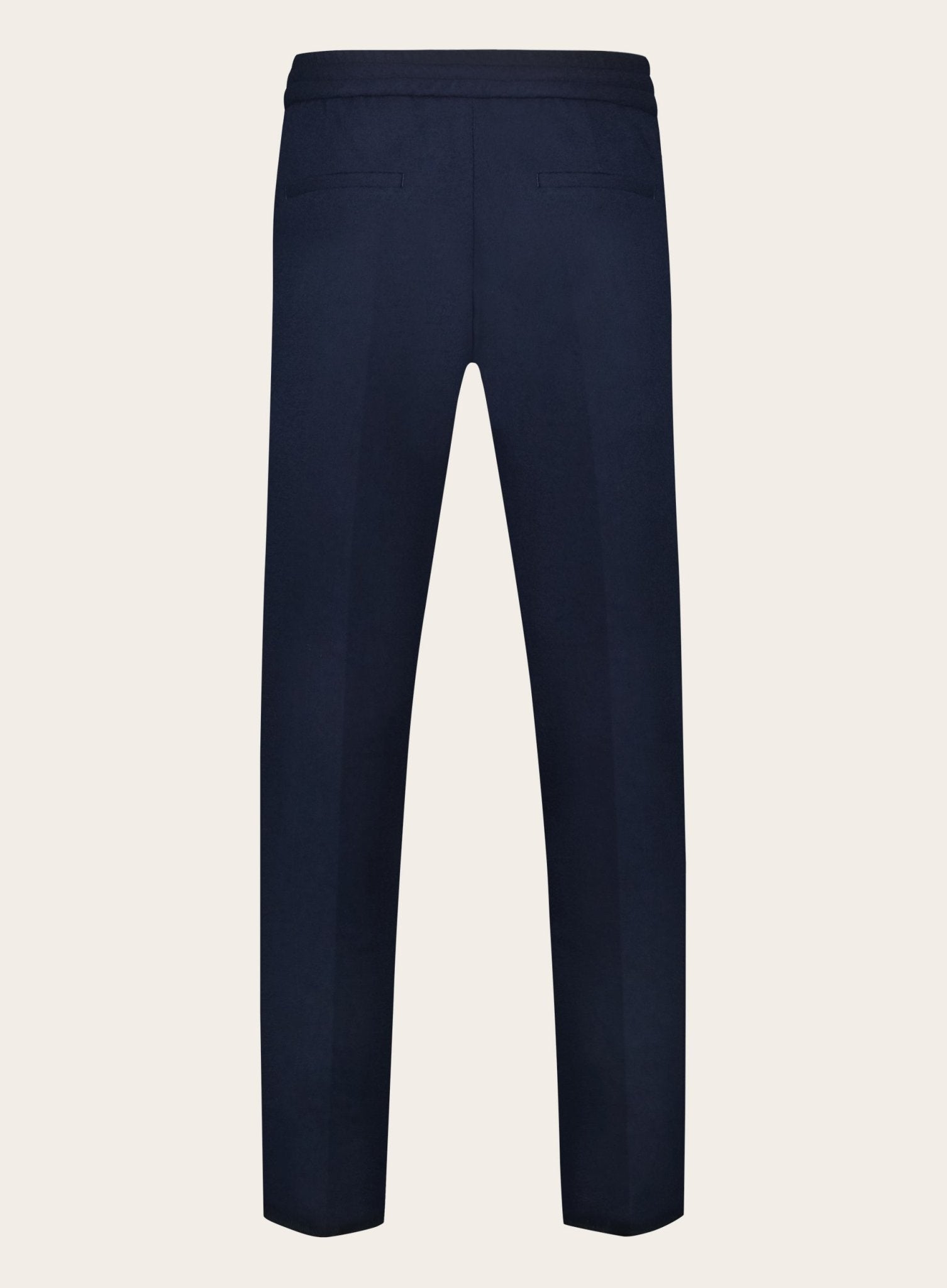 Jog pantalon van wol | BLUE NAVY