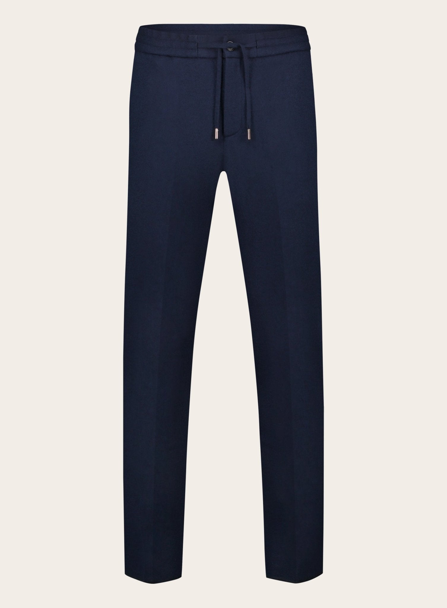 Jog pantalon van wol | BLUE NAVY