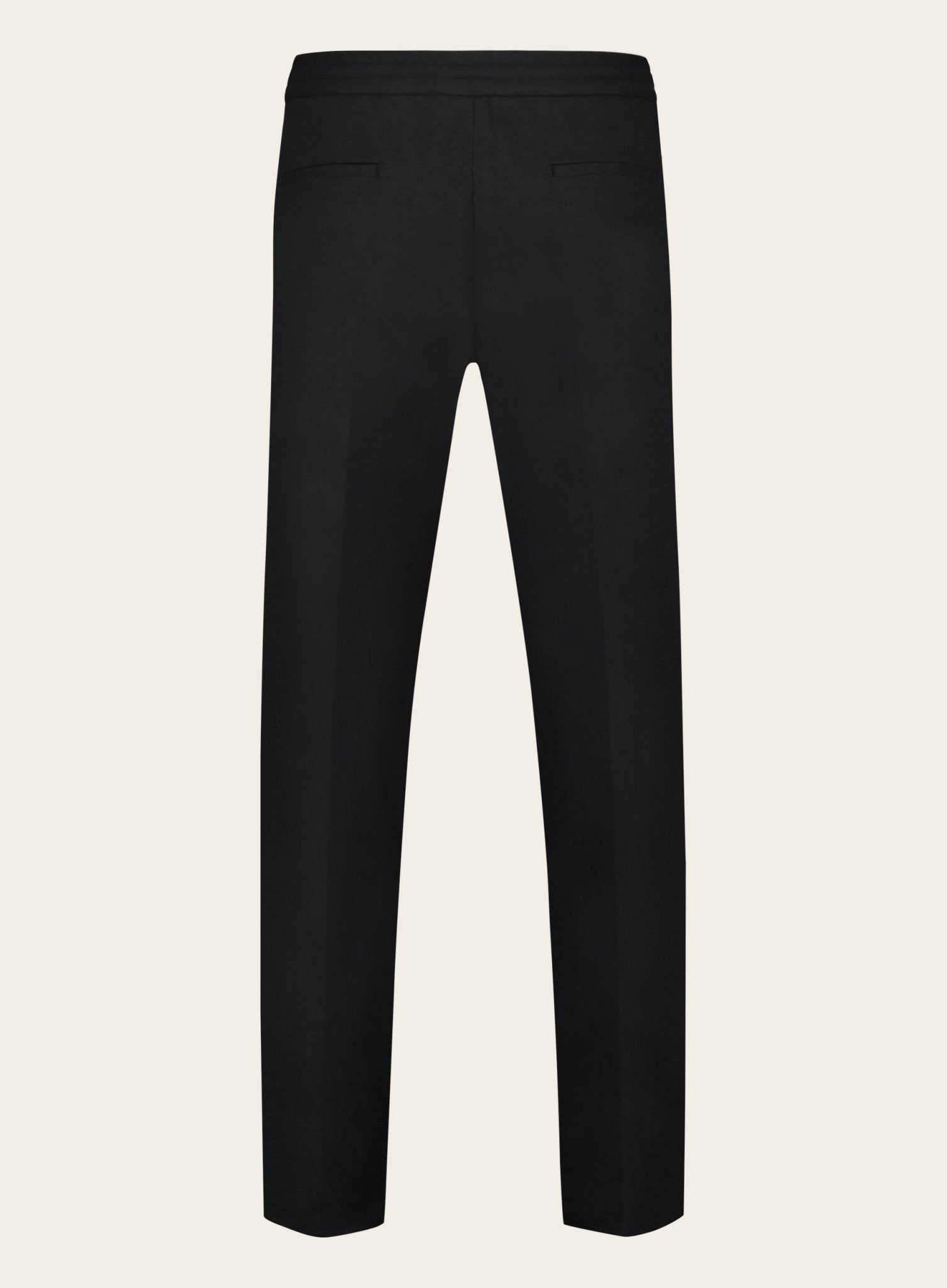 Jog pantalon van wol | Zwart