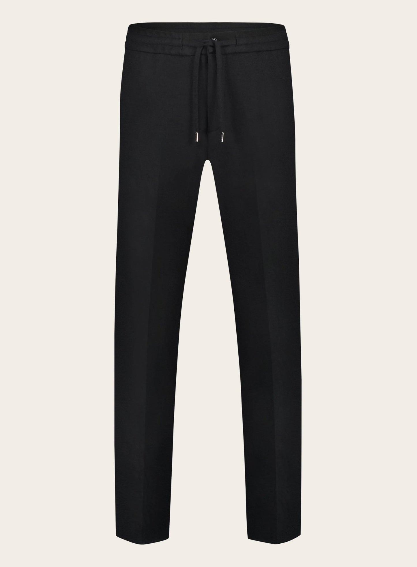 Jog pantalon van wol | Zwart