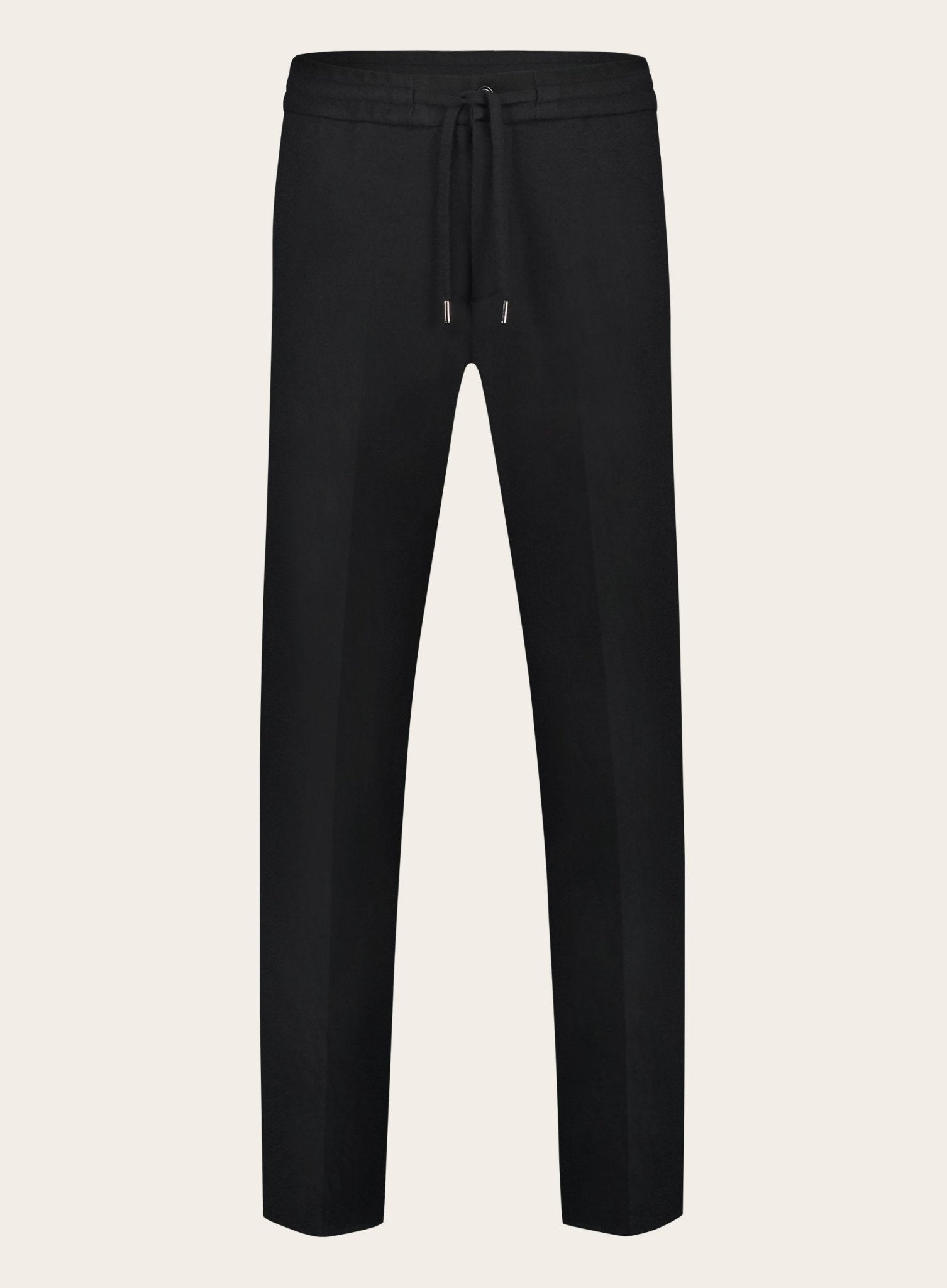 Jog pantalon van wol | Zwart