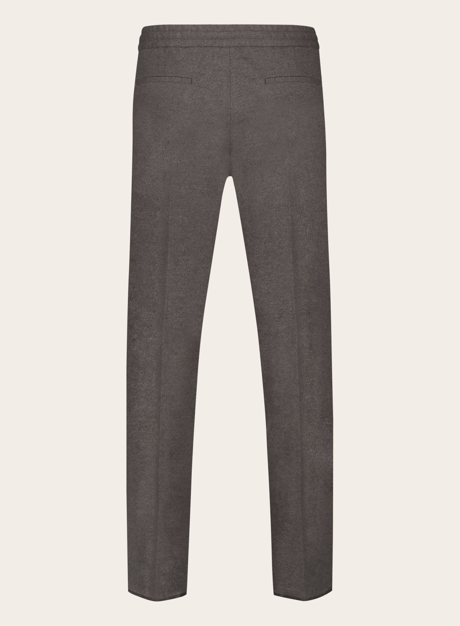 Jog pantalon van wol | TAUPE