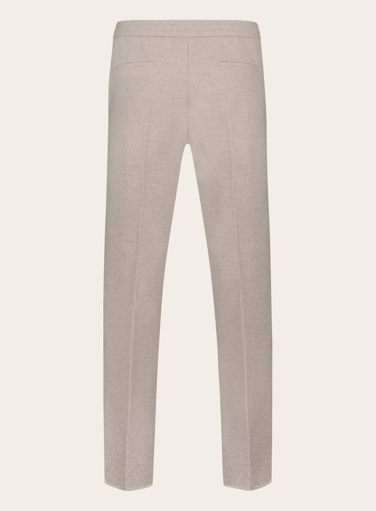 Jog pantalon van wol | Beige