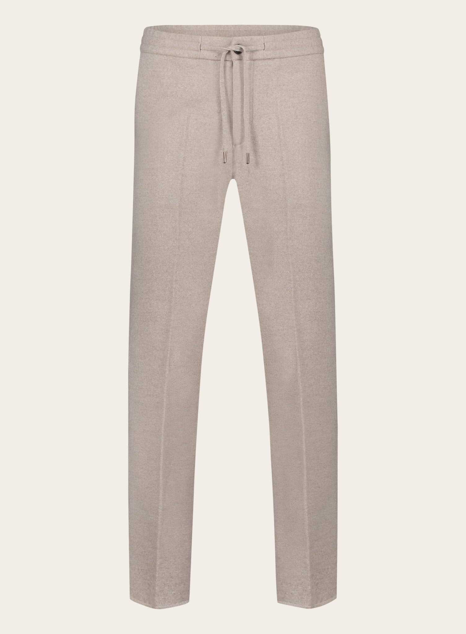 Jog pantalon van wol | Beige