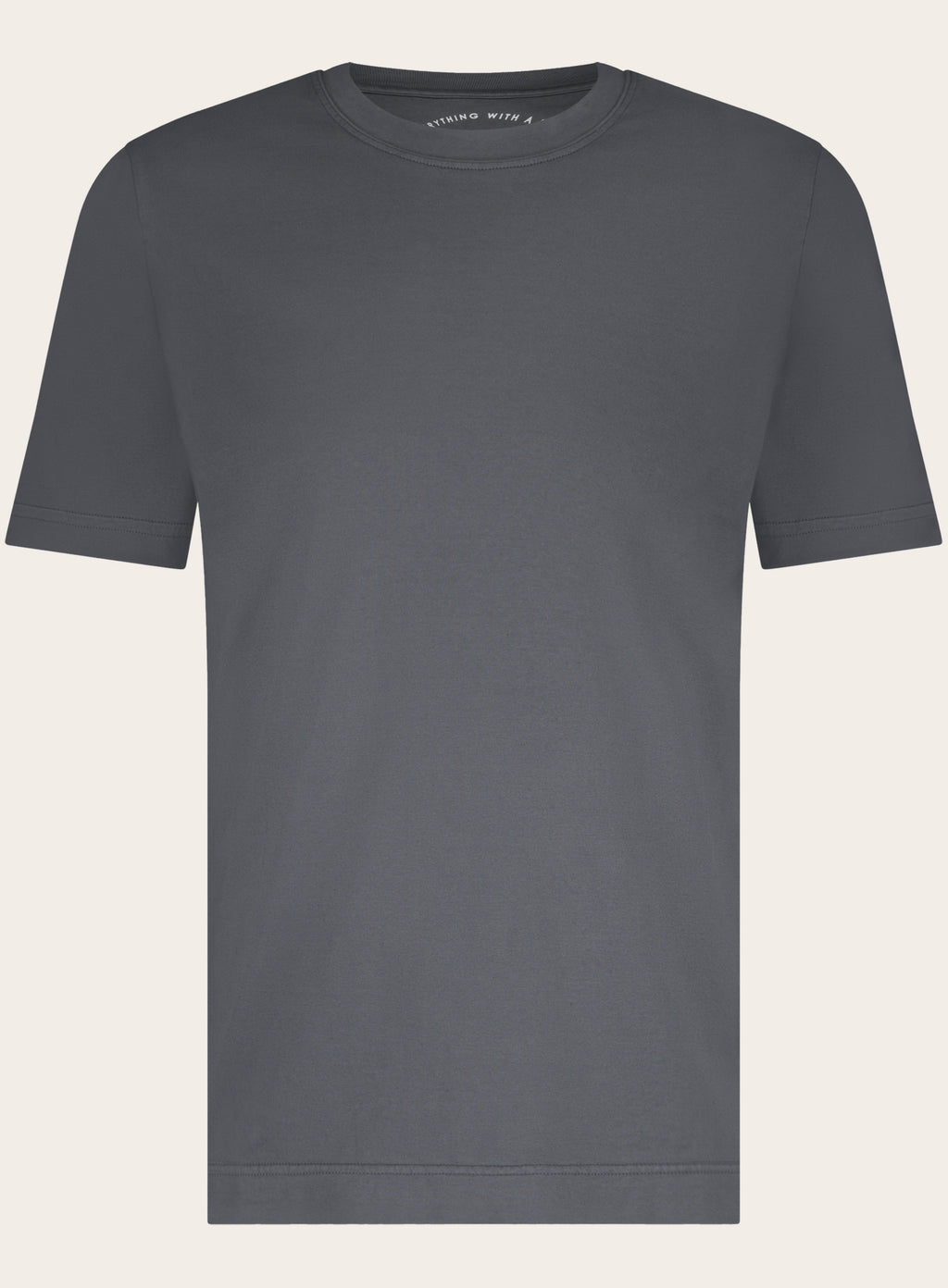 T-shirt met korte mouw van katoen | Grijs