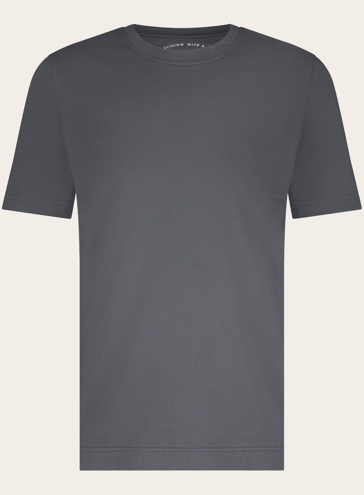 T-shirt met korte mouw van katoen | Grijs