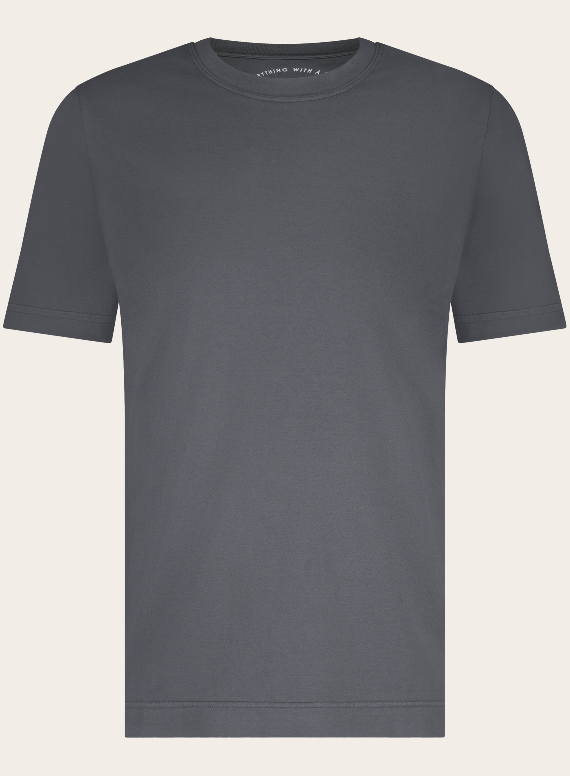 T-shirt met korte mouw van katoen | Grijs