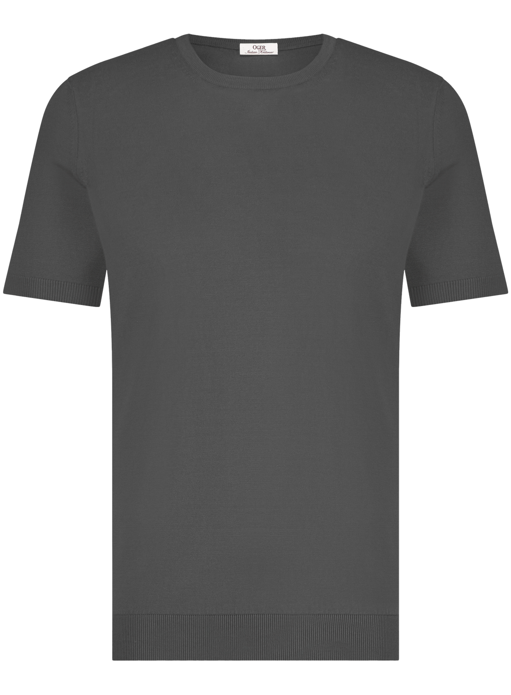 T-shirt van zijde | WARM GREY