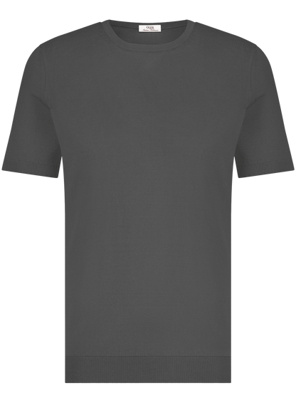 T-shirt van zijde | WARM GREY