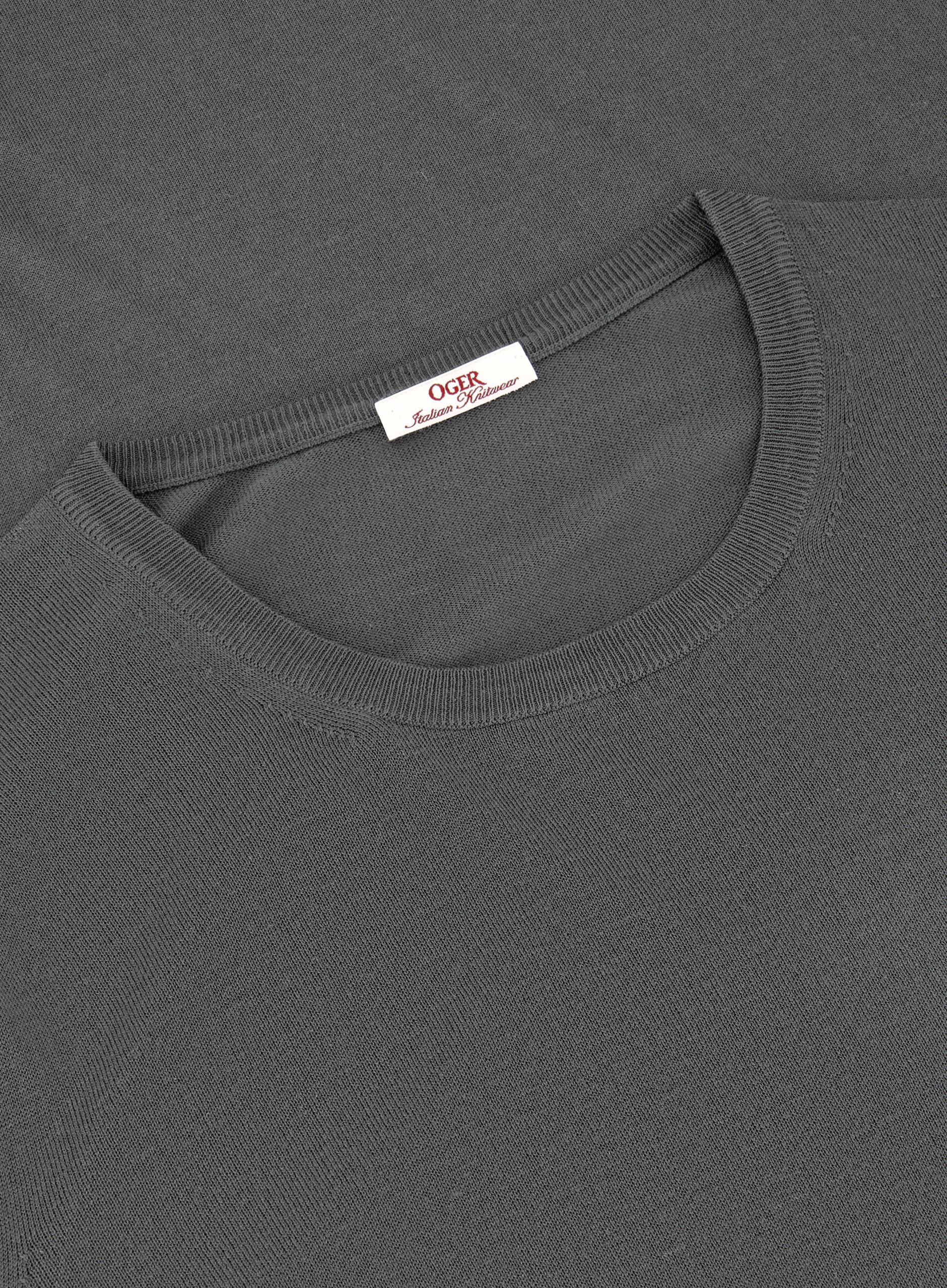 T-shirt van zijde | FULL_WIDTH | WARM GREY