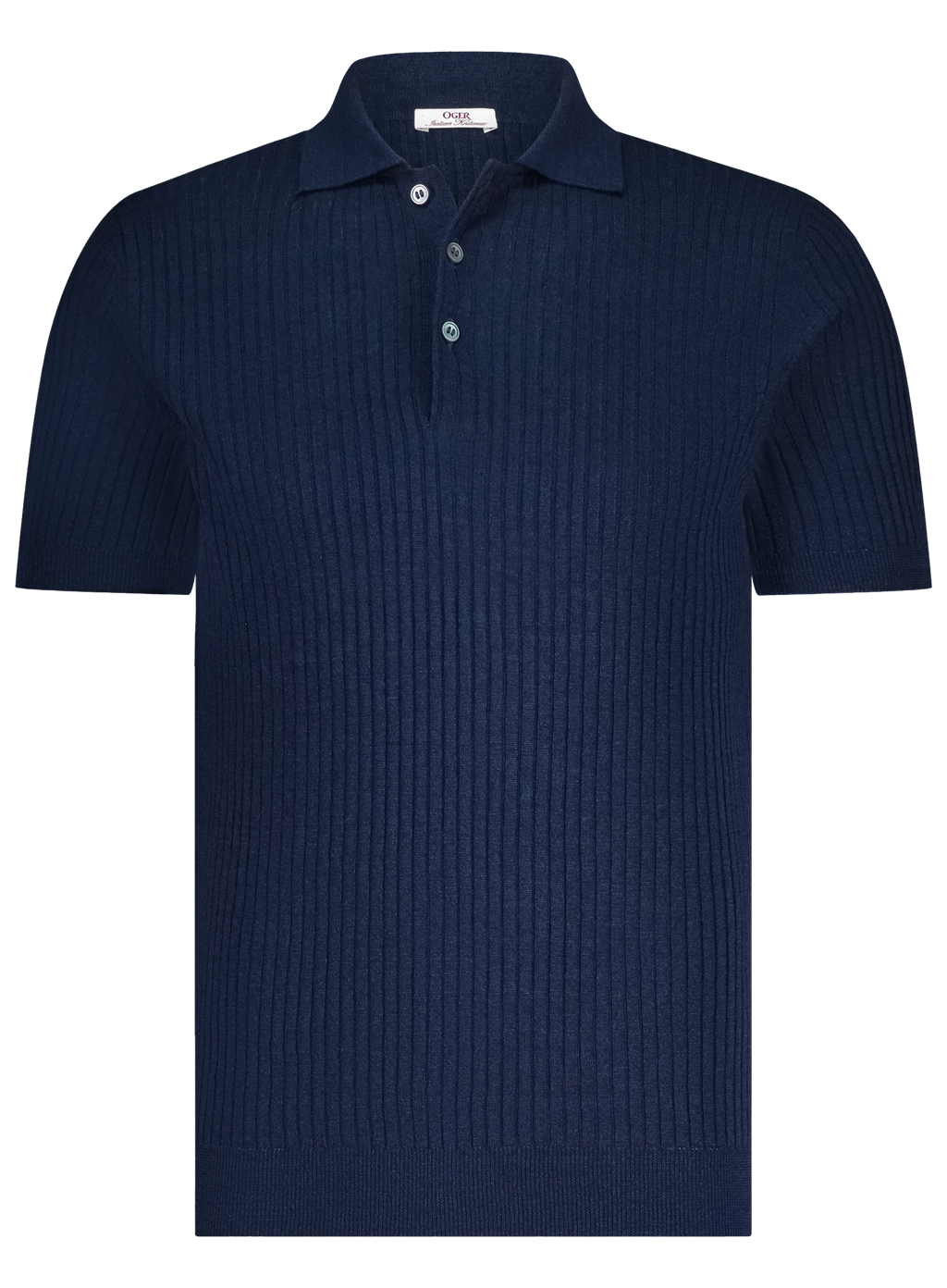 Poloshirt van linnen en katoen | BLUE NAVY